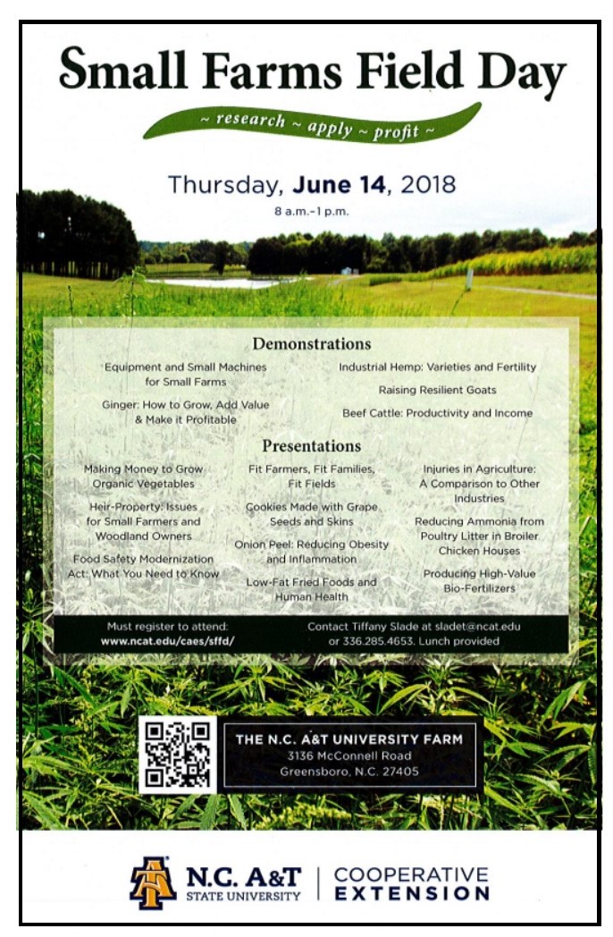 Small Farms Field Day event flyer