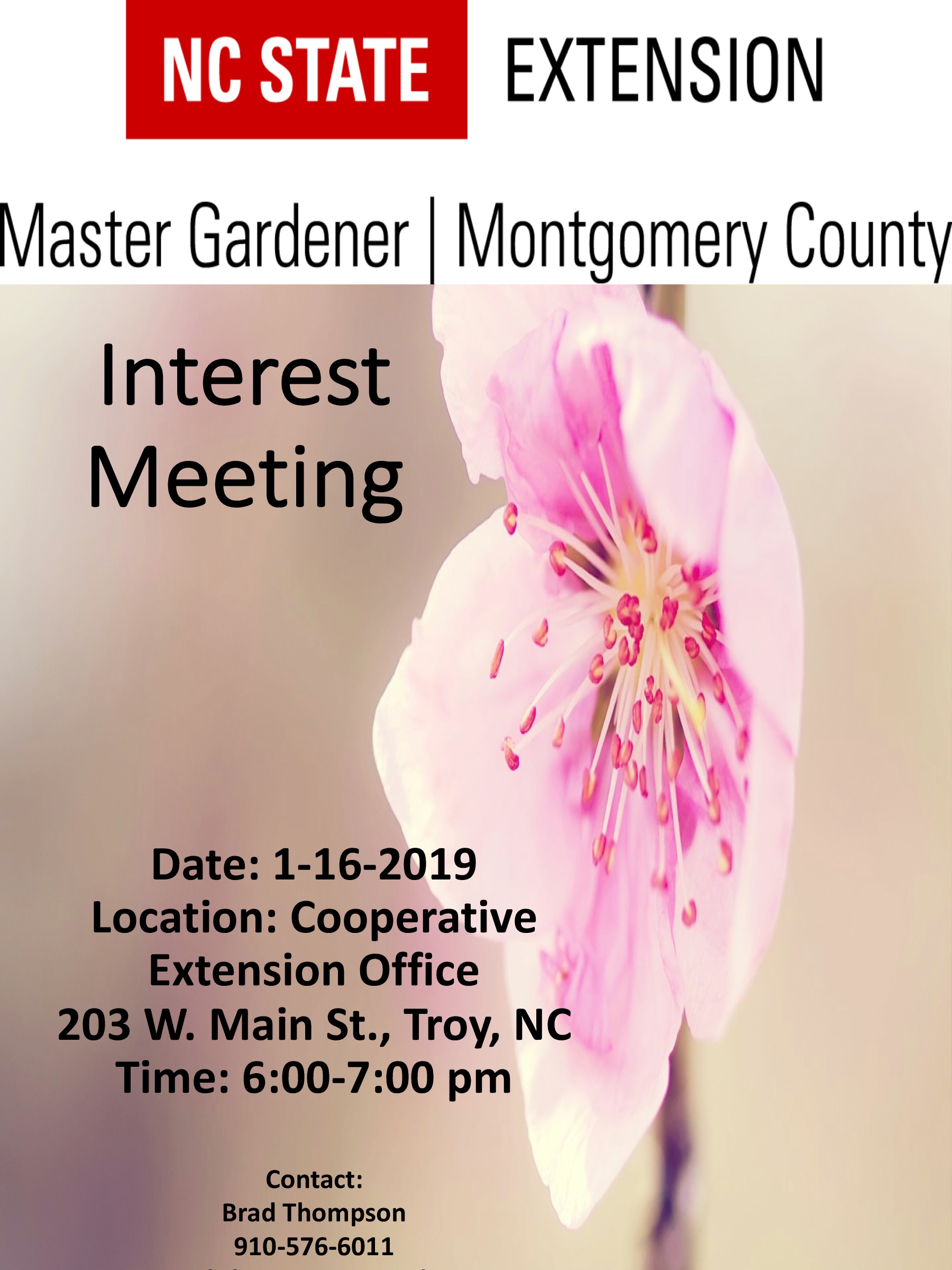 Master Gardener Interest Meeting