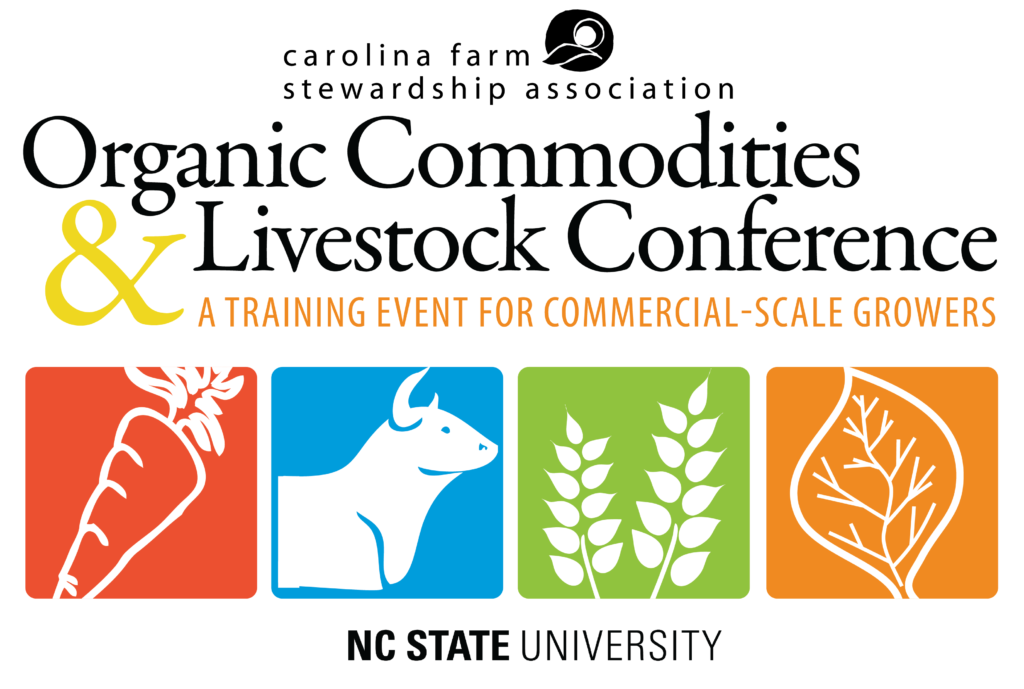 Organic Commodities and Livestock Conference flyer image