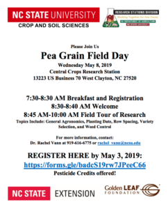 Cover photo for Pea Grain Field Day