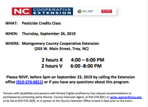 Cover photo for Pesticide Credit Recertification Class