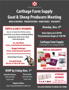 Cover photo for Goat and Sheep Producer Meeting