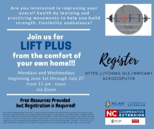 Cover photo for LIFT PLUS Starting June 1