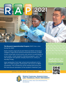 Cover photo for Scholarship Opportunity: N.C. A&T State University Virtual Research Internship