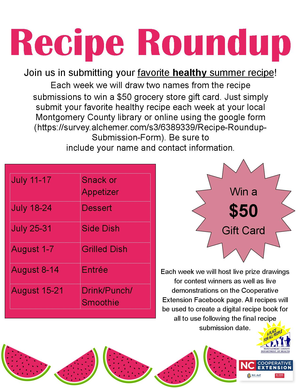 Recipe Roundup flyer