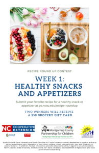 Cover photo for Recipe Round Up Week One:  Healthy Snacks and Appetizers