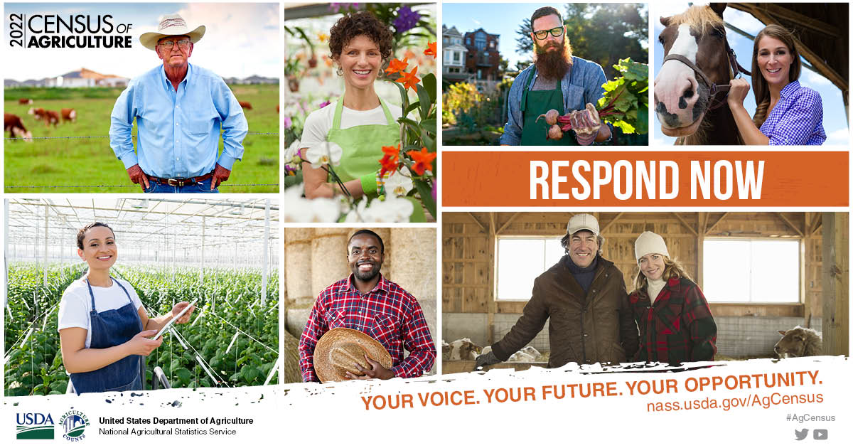 Respond Now, 2022 Census of Agriculture