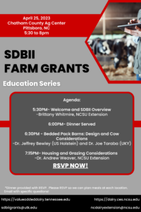 Cover photo for SDBII Educational Series at Chatham County - Agenda & RSVP!
