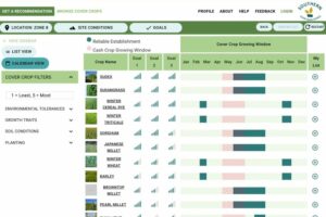 Cover Crop Species Selector Tool