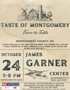 Cover photo for 2025 Annual Taste of Montgomery Farm-to-Table Dinner
